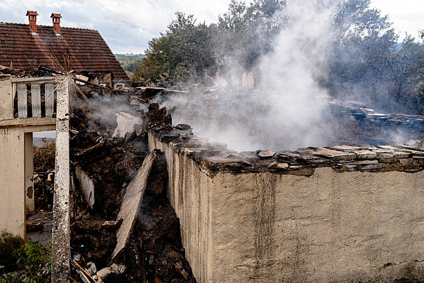 Professional Fire Damage Removal technician working in Clinton, KY